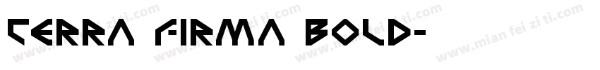 Terra Firma Bold字体转换